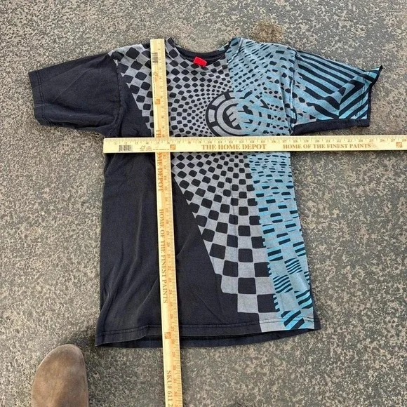 Vintage y2k Element Skateboard T Shirt AOP Style front graphic Size Large - Picture 3 of 3